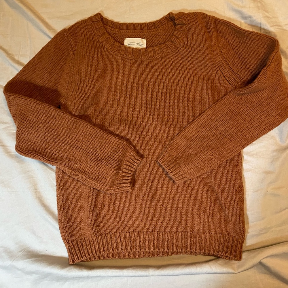 Sweater orange - crew neck